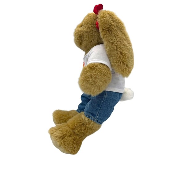 Build a Bear Pawlette Bunny Rabbit 16" Plush Stuffed Animal Easter Pride Shirt - Picture 2 of 9